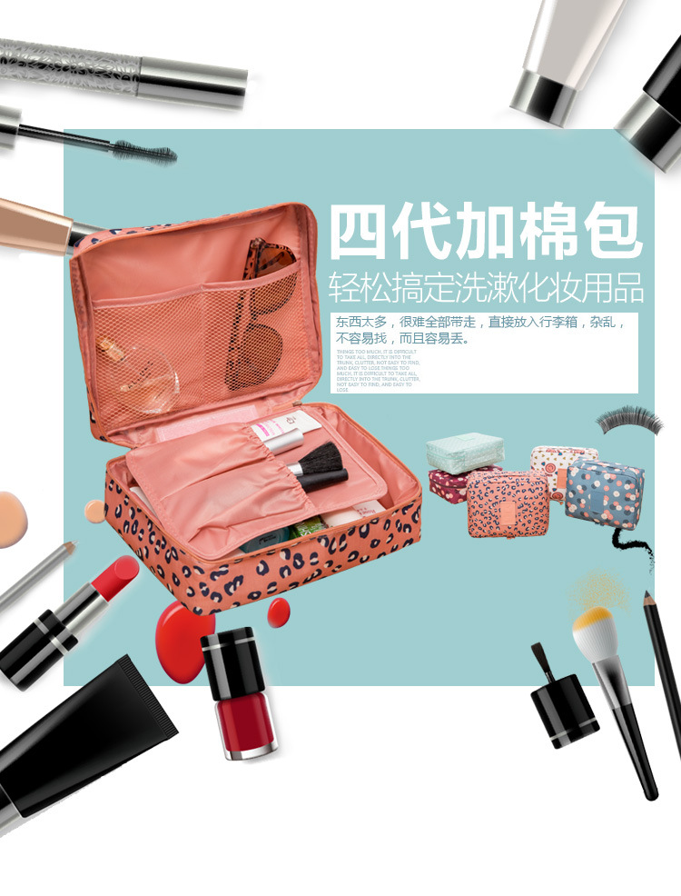 Portable Travel black makeup cosmetic case bag cosmetic bag makeup bag for professional