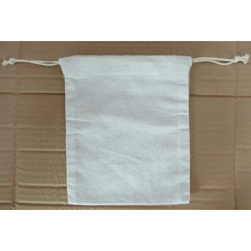 Custom polycotton drawstring bag pouch
