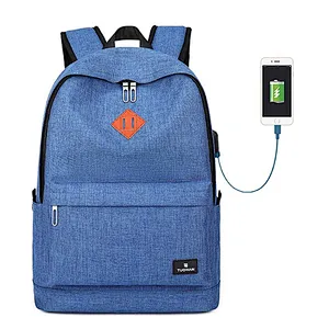 Wholesale Promotion travel Backpack Laptop Book School Bag usb charge Port backpack for Student