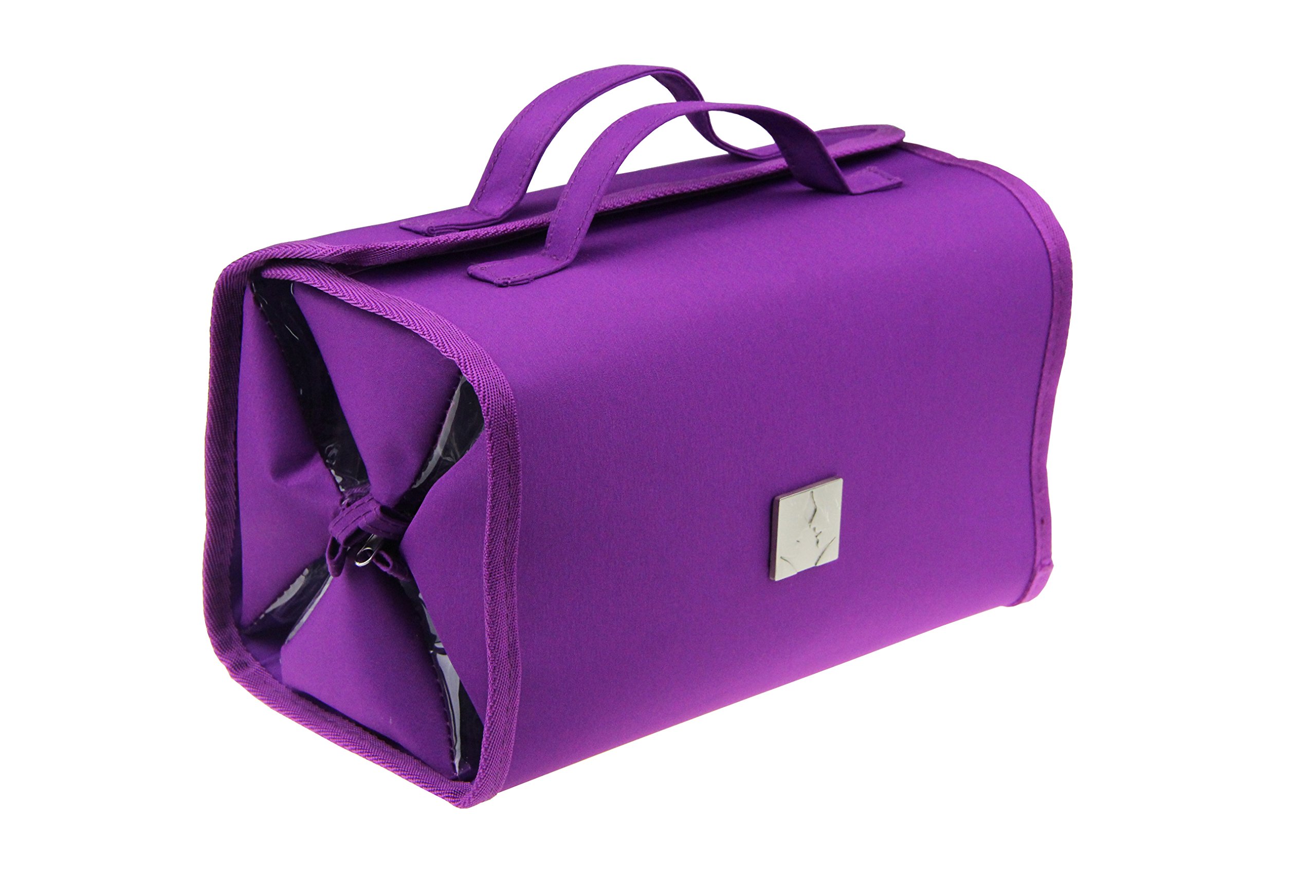 Purple cosmetic bag