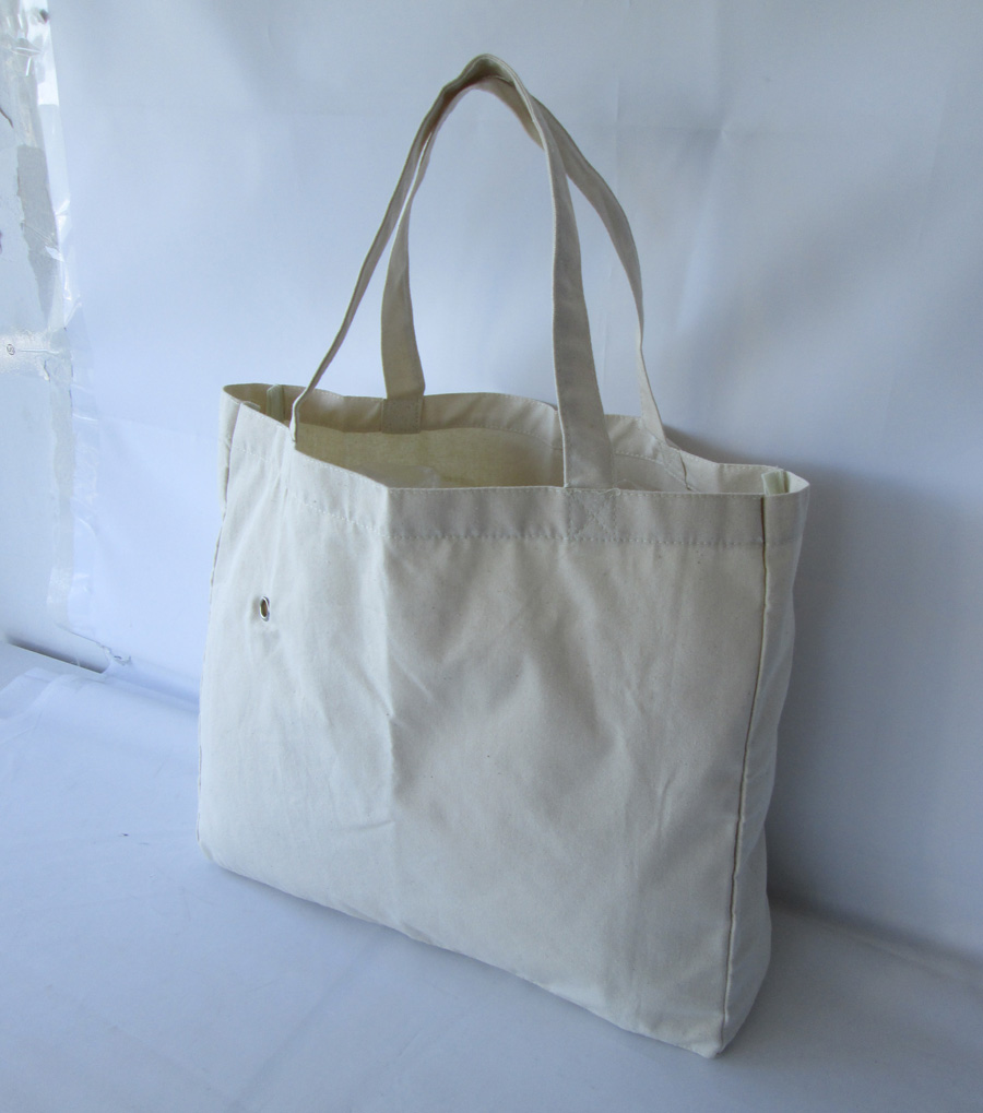 100% organic cotton canvas tote bag