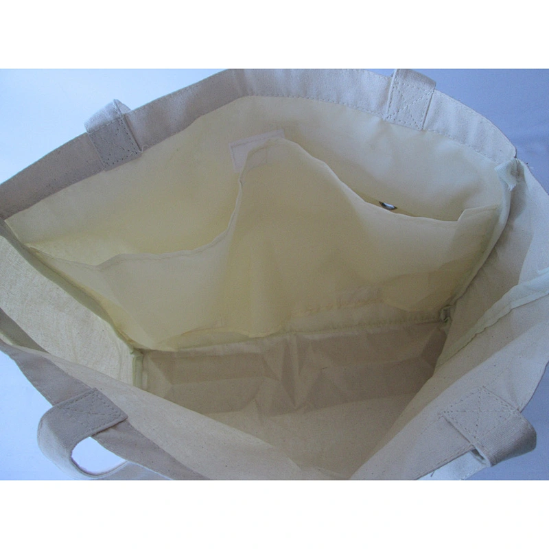 100% organic cotton canvas tote bag