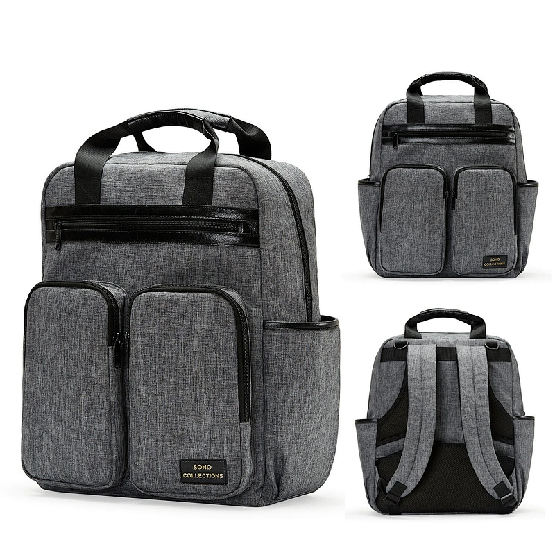BSCI Wholesale Amazon High Quality Fashionable New Solid Mummy Bag Large Capacity Light Nappy Bag Diaper Bag Backpack