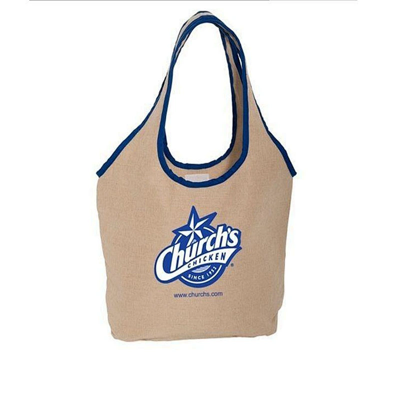 BSCI Wholesale Amazon High Quality simple large capacity plush cute Jute Tote Beach Bag