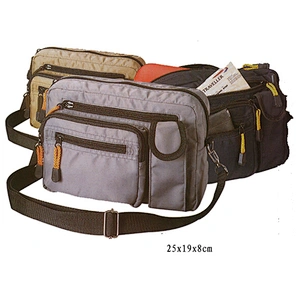 fashionable shoulder strap waist bag trainer zipper bag men running