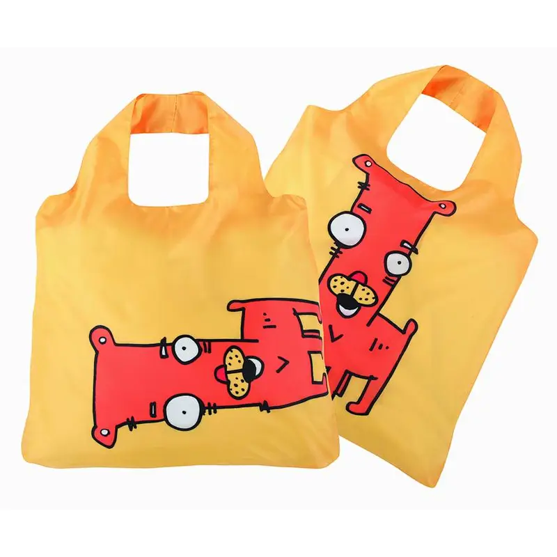 BSCI All over printing eco fabric folding shopping bag