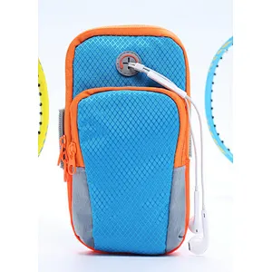 BSCI Wholesale Amazon High Quality Outdoors Wrist Elastic Sports Jogging Arm Bag Running Mobile Bag for Hold Money Cards and Keys