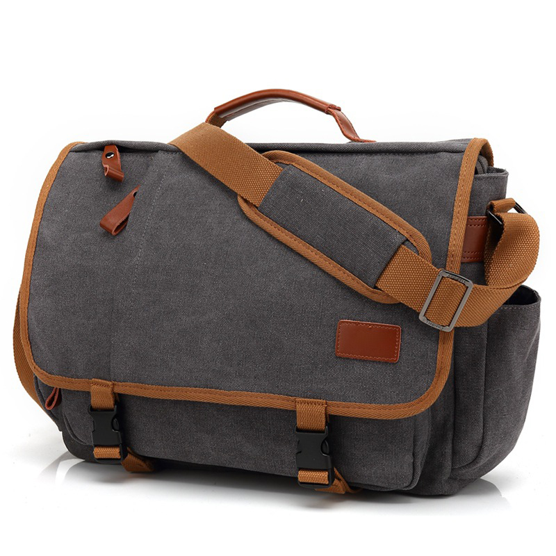 BSCI Wholesale Amazon Computer and Documents Notebook colleague shoulder work canvas custom laptop bag