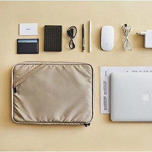 BSCI Wholesale Amazon nylon laptop sleeve with handle notebook computer bag file folder bag A4