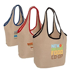 BSCI Wholesale Amazon High Quality simple large capacity plush cute Jute Tote Beach Bag