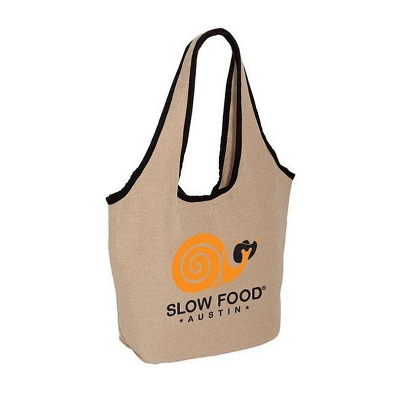 BSCI Wholesale Amazon High Quality simple large capacity plush cute Jute Tote Beach Bag