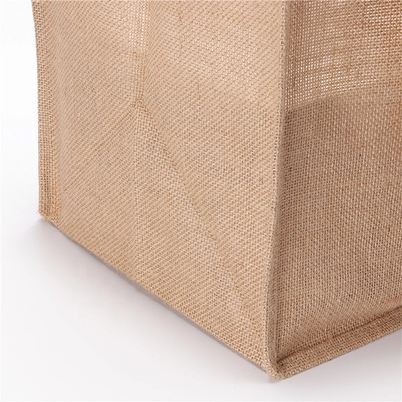 custom logo printing reusable and eco-friendly Jute  beach tote bag