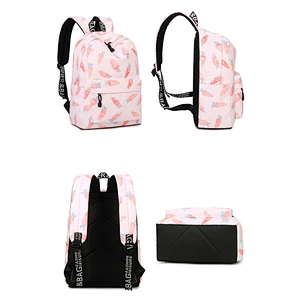 Online Fashionable Polyester Nice College Backpacks Girl School Bags