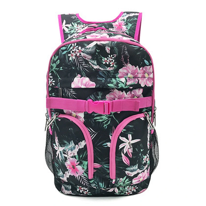 Custom printed full pattern fashion women college girls student school bags backpacks daily backpacks school bagpack