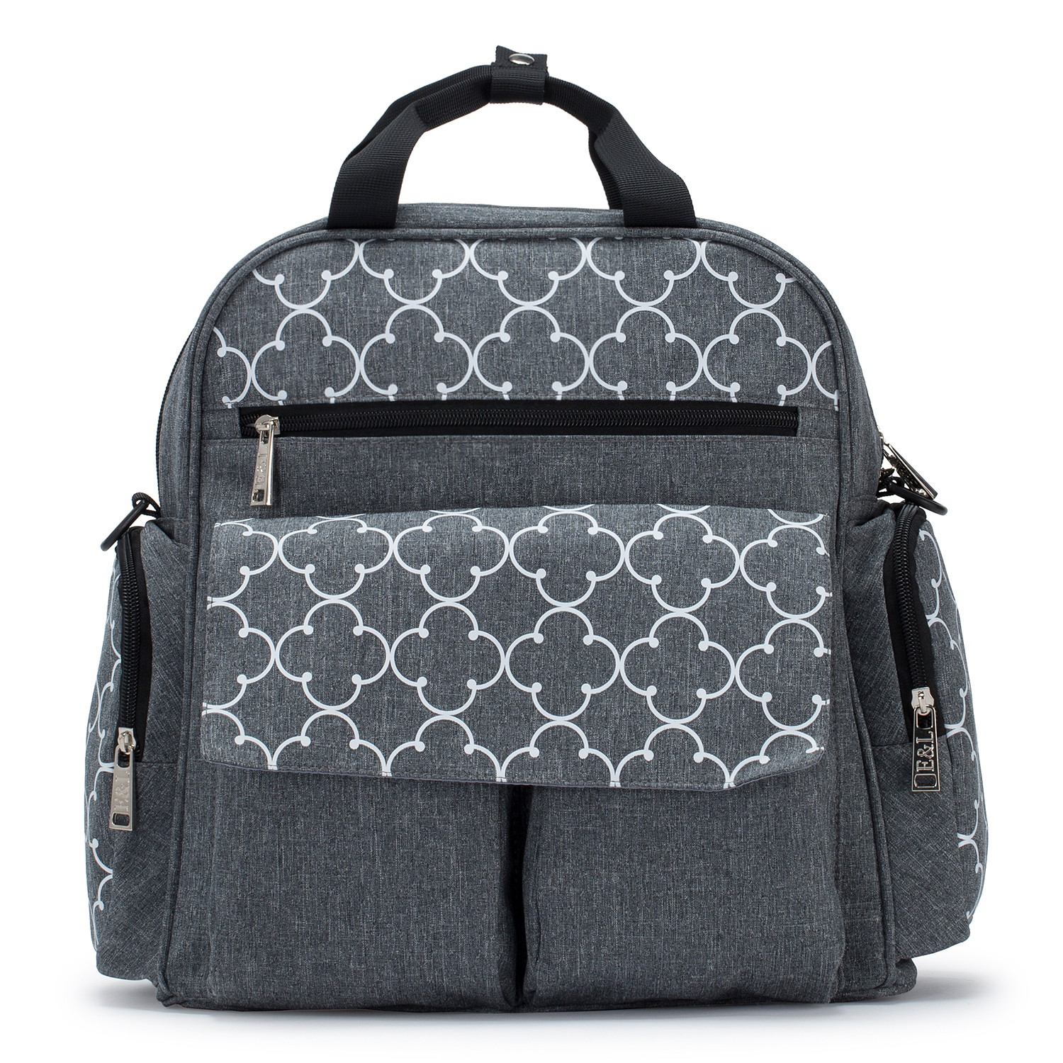 BSCI Wholesale Amazon High Quality Fashionable Fashionable Tote Bag Baby Nappy Bag Black Diaper For Mother Maternity Diaper Bag
