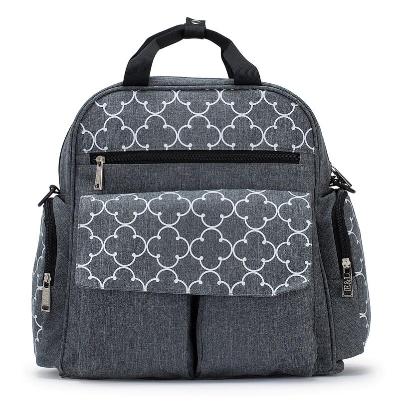 BSCI Wholesale Amazon High Quality Fashionable Fashionable Tote Bag Baby Nappy Bag Black Diaper For Mother Maternity Diaper Bag