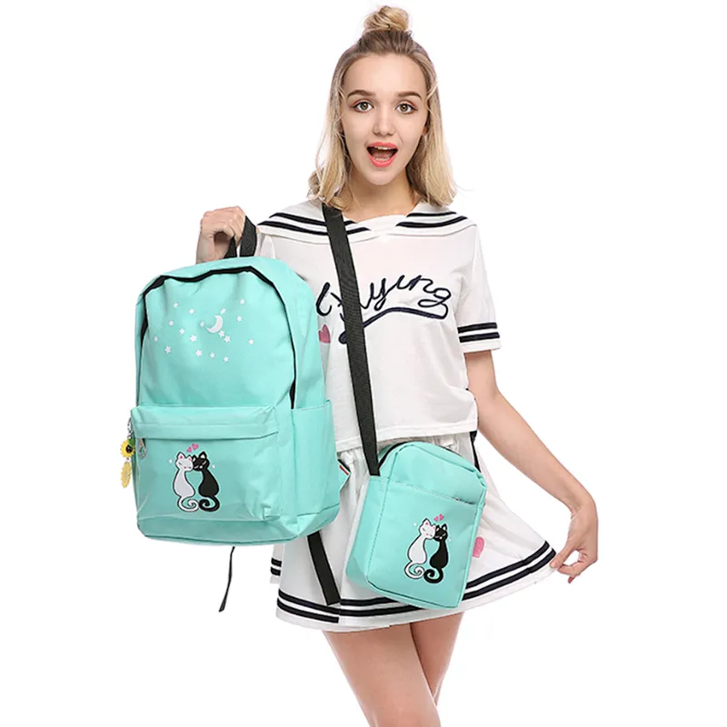 School Bags Set Kids Girls Boys Custom logo Waterproof Student's Schoolbag Set Backpack Book Bags Backpacks For Teenagers