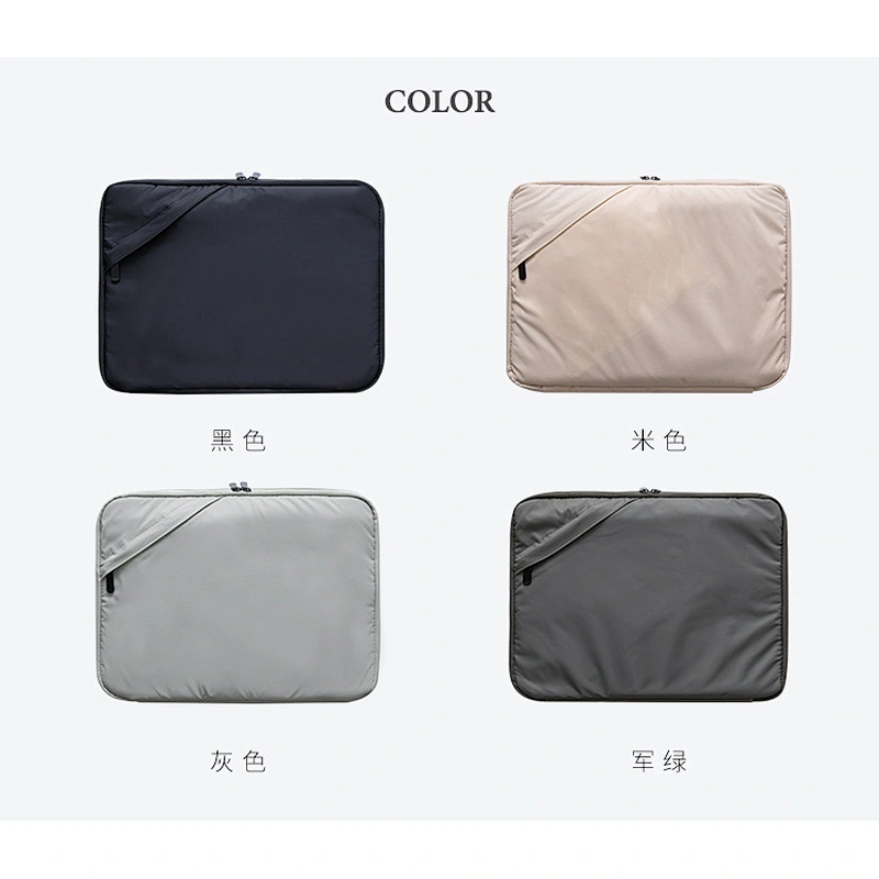 BSCI Wholesale Amazon nylon laptop sleeve with handle notebook computer bag file folder bag A4