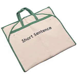 BSCI Wholesale Cotton Cloth Garment bag white foldable hanging lady suit cover