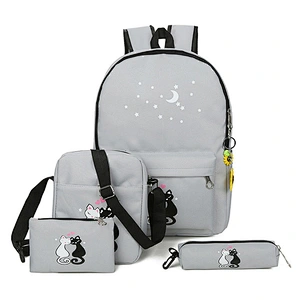 School Bags Set Kids Girls Boys Custom logo Waterproof Student's Schoolbag Set Backpack Book Bags Backpacks For Teenagers