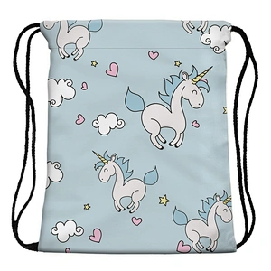 BSCI Wholesale Amazon High Quality Outdoors Custom Logo Printing Draw String Bag Polyester Drawstring Bag