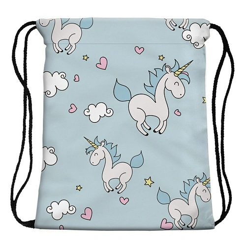 BSCI Wholesale Amazon High Quality Outdoors Custom Logo Printing Draw String Bag Polyester Drawstring Bag