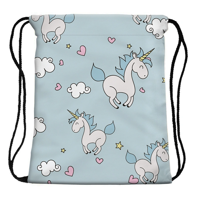 BSCI Wholesale Amazon High Quality Outdoors Custom Logo Printing Draw String Bag Polyester Drawstring Bag