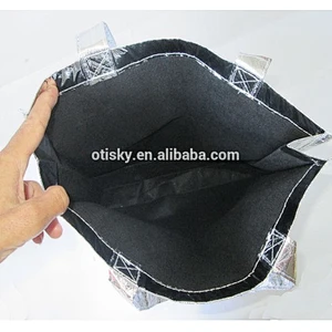 Shiny Aluminium Foil  non woven custom printed reusable shopping bag