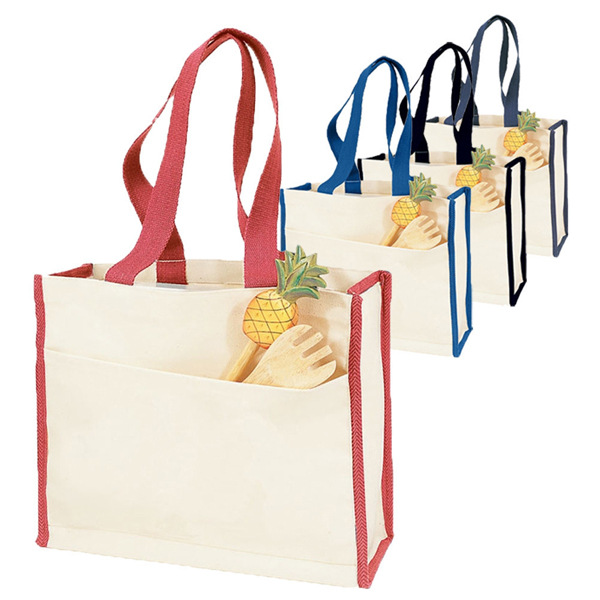 Eco-friendly natural recycled blank shopping cotton tote bag