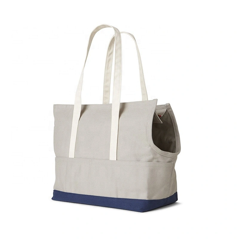 Wholesale Canvas Foldable Travel Tote pet training bag dog treat pouch outdoor carrier bag