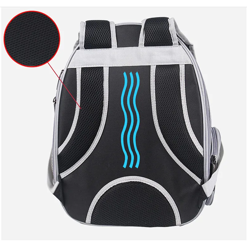Portable transparent backpack pet expandable backpack folding cat bag