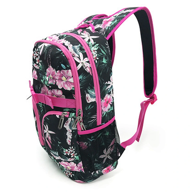 Custom printed full pattern fashion women college girls student school bags backpacks daily backpacks school bagpack