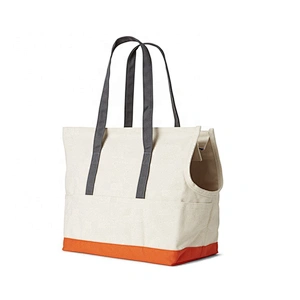 Wholesale Canvas Foldable Travel Tote pet training bag dog treat pouch outdoor carrier bag