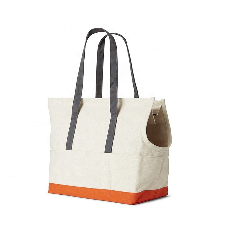 Wholesale Canvas Foldable Travel Tote pet training bag dog treat pouch outdoor carrier bag
