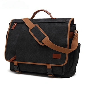 BSCI Wholesale Amazon Computer and Documents Notebook colleague shoulder work canvas custom laptop bag