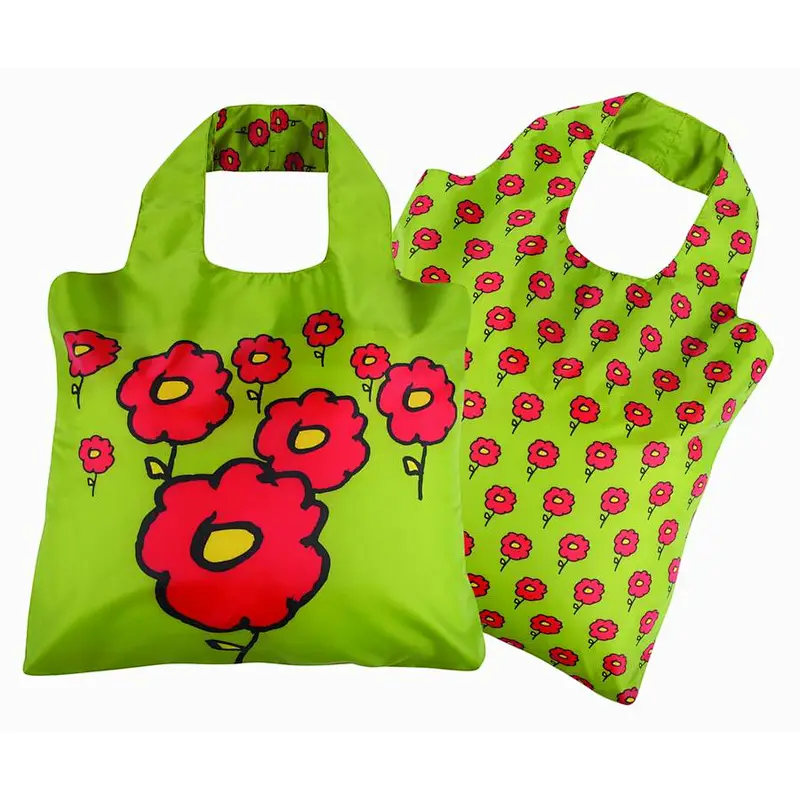 BSCI All over printing eco fabric folding shopping bag