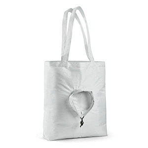 eco friendly Nylon foldable reusable recycled shopping storage eco bag with string in pouch