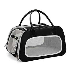Amazon Wholesale The highest quality Oxford cloth pet handbag leather portable breathable carrier cat bag