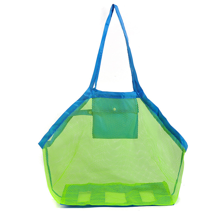 BSCI Large Capacity Outdoor Travel Folding Storage  Beach Bag Tote Shoulder Kid's Toy Storage Bag for the beach
