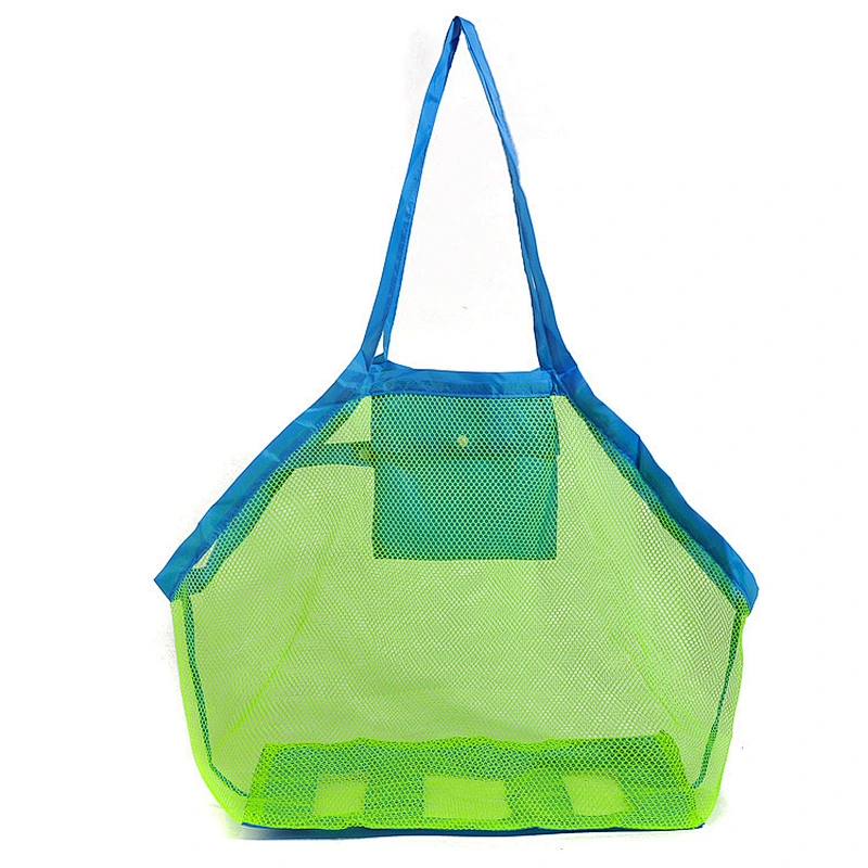 BSCI Large Capacity Outdoor Travel Folding Storage  Beach Bag Tote Shoulder Kid's Toy Storage Bag for the beach