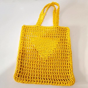 BSCI Wholesale Amazon straw bag beach bag crochet bag