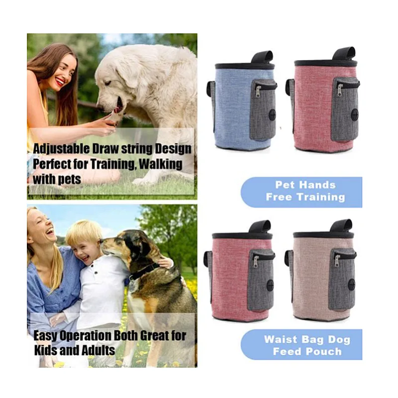 Outdoor Travel Pet Dog Treat Training Pouch Dog Poop Bag Dispenser Holder