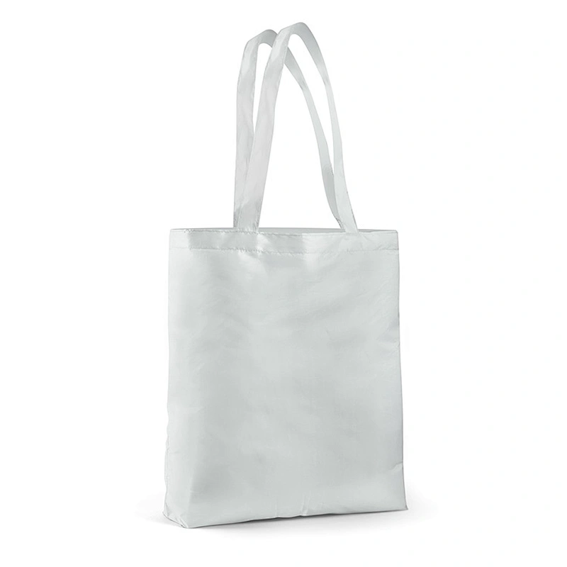 eco friendly Nylon foldable reusable recycled shopping storage eco bag with string in pouch
