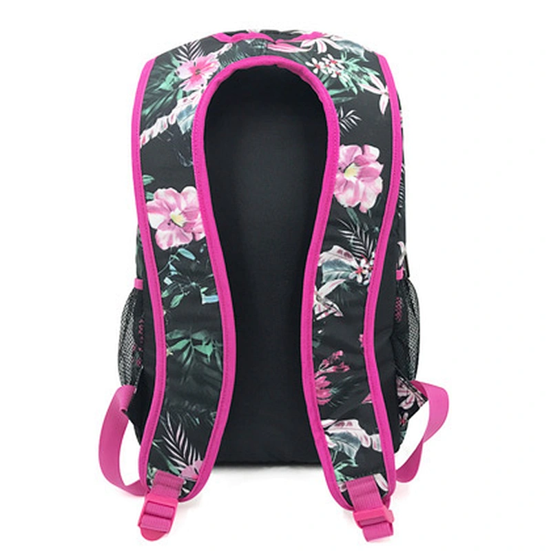 Custom printed full pattern fashion women college girls student school bags backpacks daily backpacks school bagpack