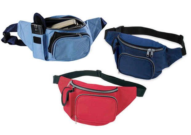 Shoulder strap waist bag with mobile phone telephone holder
