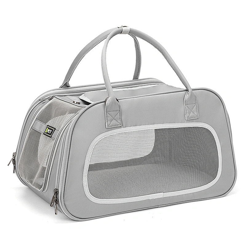 Amazon Wholesale The highest quality Oxford cloth pet handbag leather portable breathable carrier cat bag