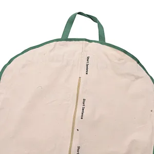 BSCI Wholesale Cotton Cloth Garment bag white foldable hanging lady suit cover