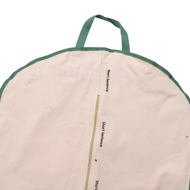 BSCI Wholesale Cotton Cloth Garment bag white foldable hanging lady suit cover