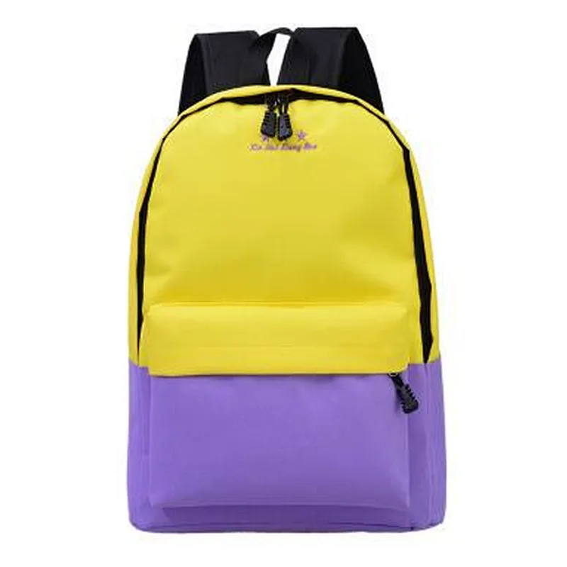 Hot Sale Wholesale Simple Low MOQ Promotional gift school bags backpack polyester teenagers school kids mochila bag backpack