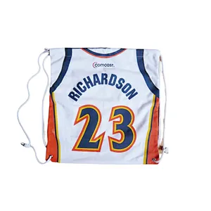 BSCI Wholesale custom 2022 World Cup soccer training travel camping drawstring backpack bag